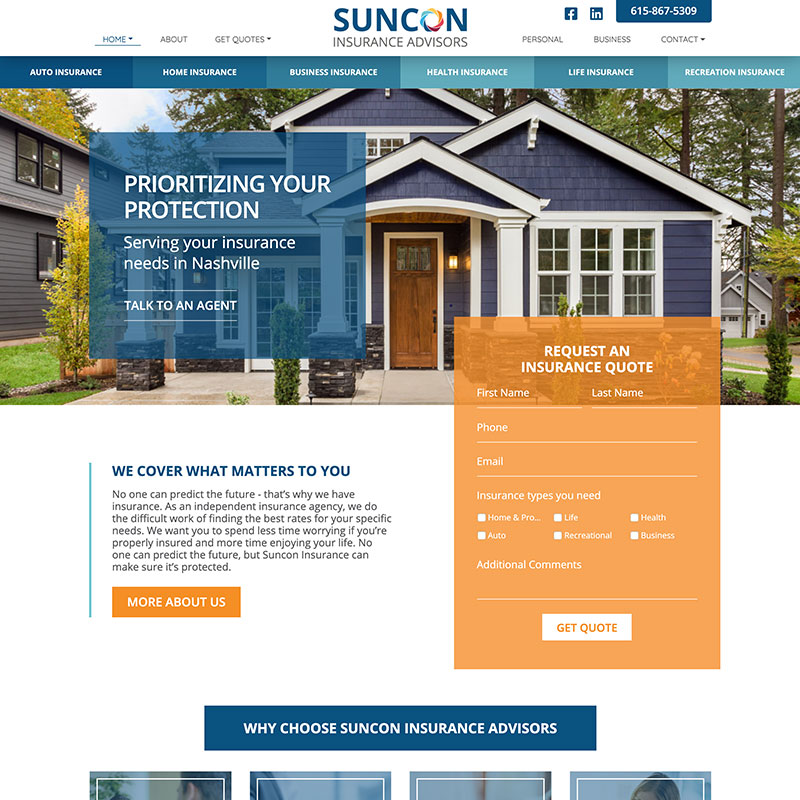 Suncon Insurance Theme iamge